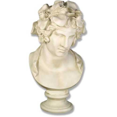 Dionysus Bust 28 -  Greek & Roman Busts - XoticBrands Home Decor