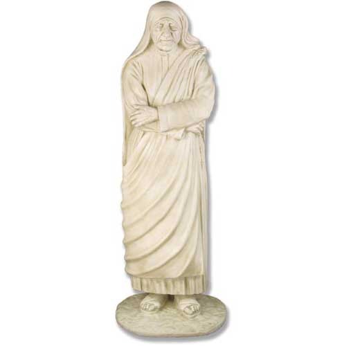 Saint Therese With Roses 60" H Large Religious Sculpture - XoticBrands Home Decor