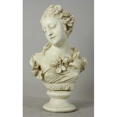 Smiling Girl Bust  Busts  Sculpture, Home Decor, XoticBrands, XoticBrands Home Decor