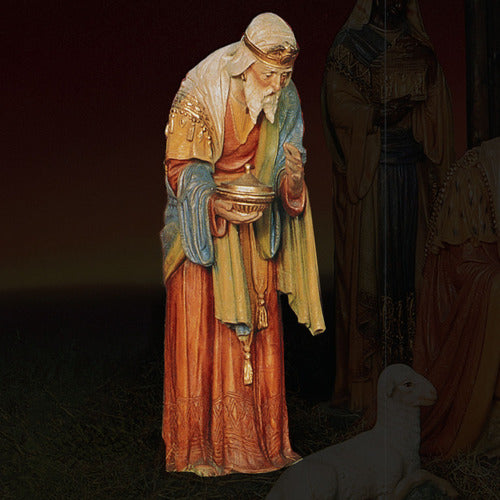  SAINT BALTHAZAR WISEMAN FOR LIFESIZE SET Animal Religious  Sculpture, Religious Decor, XoticBrands, XoticBrands Home Decor