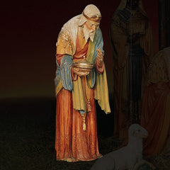  SAINT BALTHAZAR WISEMAN FOR LIFESIZE SET Animal Religious  Sculpture, Religious Decor, XoticBrands, XoticBrands Home Decor