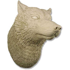 Wolf Head Display 50 Garden Animal Statue - XoticBrands Home Decor