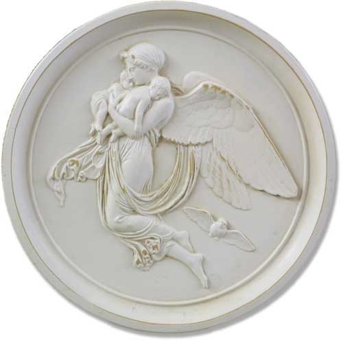 Angel Roundel-Night Garden Angel Statue - XoticBrands Home Decor