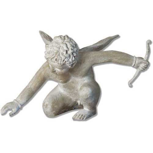  Winged Cupid W/Bow 17 Religious Sculpture - Angels, Angels, XoticBrands, XoticBrands Home Decor