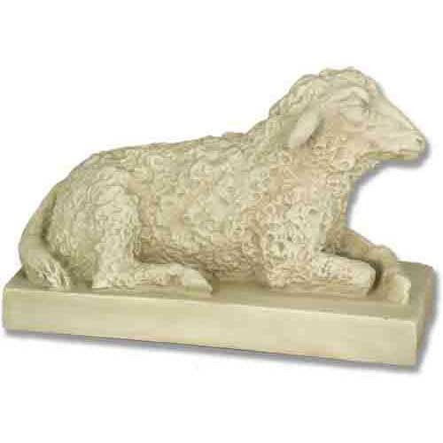 Sheep On Base 8 H Ntv1.2 Garden Animal Statue - XoticBrands Home Decor