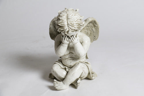  Peekaboo Cherub  Angel  Sculpture, Home Decor, XoticBrands, XoticBrands Home Decor