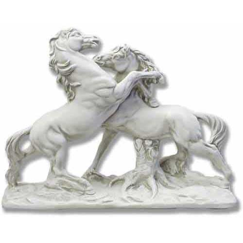 Fighting Horses Garden Animal Statue - XoticBrands Home Decor