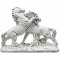 Fighting Horses Garden Animal Statue - XoticBrands Home Decor