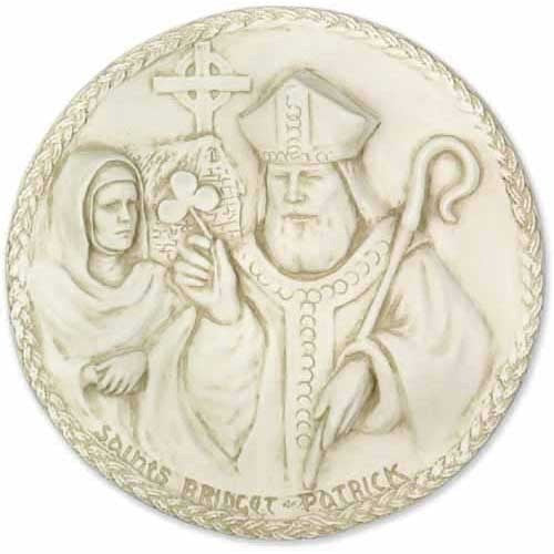 Saint Bridgette/ Patrick Plq Religious Sculpture - XoticBrands Home Decor