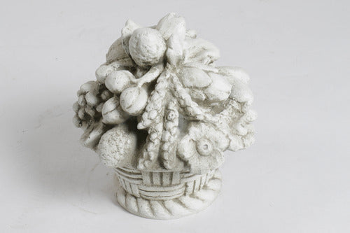  Fruit In Weaved Basket 14 Animal Architectural  Sculpture, Home Decor, XoticBrands, XoticBrands Home Decor