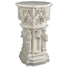 Cathedral Pedestal 44 - Pedestal Sculpture - XoticBrands Home Decor
