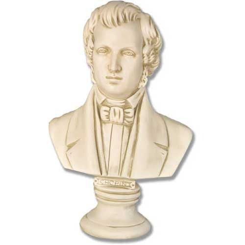 Chopin Bust Med 16 -  Composers Busts - XoticBrands Home Decor