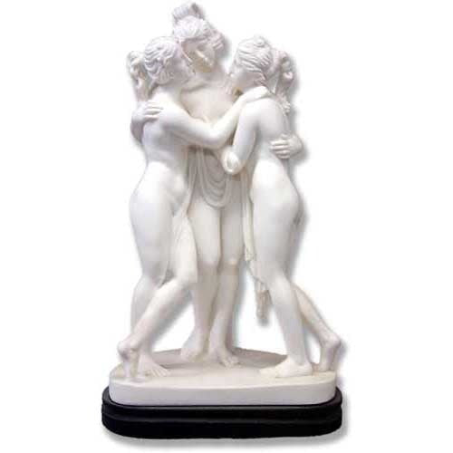 Three Graces 10 H -  Figurines Classical  Sculpture - XoticBrands Home Decor
