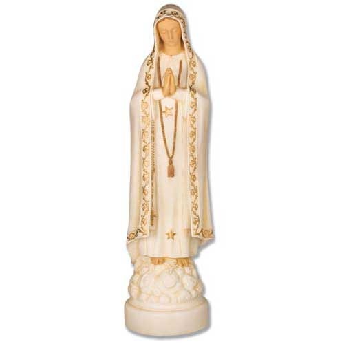 Our Lady Of Fatima Religious Sculpture - XoticBrands Home Decor