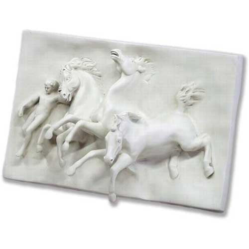 Horses Of Anahita Small 19 Garden Animal Statue - XoticBrands Home Decor