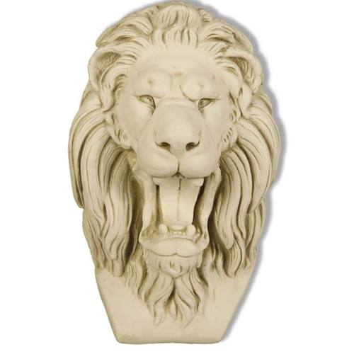 Grotesque Lion Mask 17 Garden Animal Statue - XoticBrands Home Decor