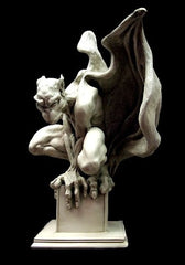  Draga Gargoyle 20" Animal Gargoyles  Sculpture, Home Decor, XoticBrands, XoticBrands Home Decor