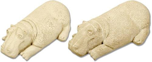 Hippo Baby 3 Garden Animal Statue - XoticBrands Home Decor