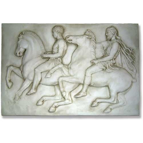Two Horsemen Slab Vi Western  Wall Decor - XoticBrands Home Decor
