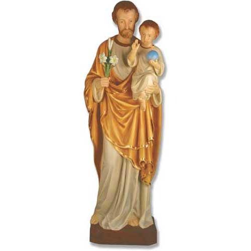 Saint Joseph And Child 49 Religious Sculpture - XoticBrands Home Decor