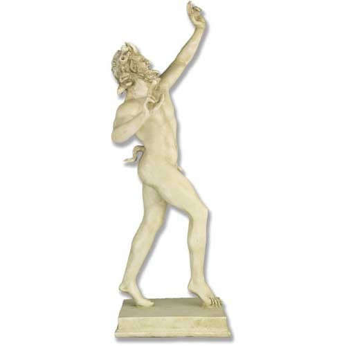 Dancing Faunus Pompeii 31 -  Greek & Roman Classical  Sculpture - XoticBrands Home Decor