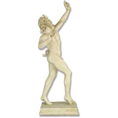 Dancing Faunus Pompeii 31 -  Greek & Roman Classical  Sculpture - XoticBrands Home Decor