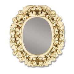 Carved Thick Mirror Small-26  Wall Decor - XoticBrands Home Decor