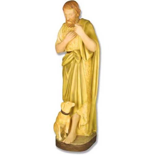  Shepherd W/Dog 41 H Ntv1. Animal Religious  Sculpture, Religious Decor, XoticBrands, XoticBrands Home Decor
