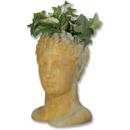  Hermes Head Planter 15  Busts  Sculpture, Home Decor, XoticBrands, XoticBrands Home Decor