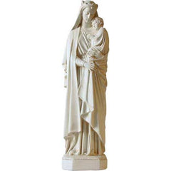 Queen Mary And Child 25 H Religious Sculpture - XoticBrands Home Decor