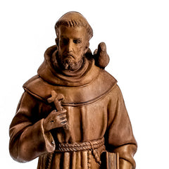 St. Francis With Birds  Religious  Sculpture - XoticBrands Home Decor