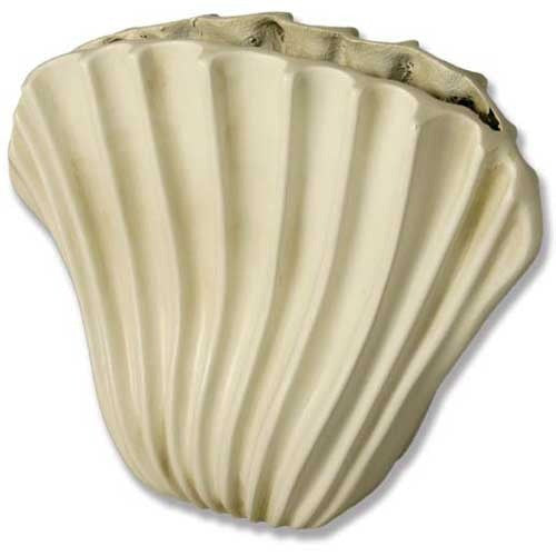 Wavey Fan Shell 16 Garden Animal Statue - XoticBrands Home Decor