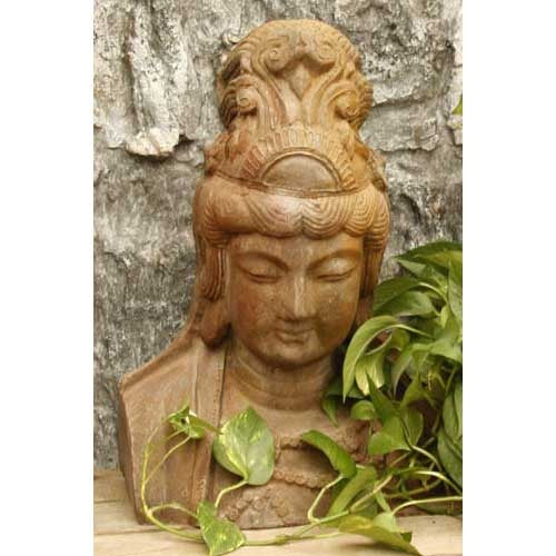  Kwan Yin Bust 22  Busts  Sculpture, Home Decor, XoticBrands, XoticBrands Home Decor