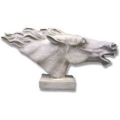 Horse Head (Against The Wind) Garden Animal Statue - XoticBrands Home Decor