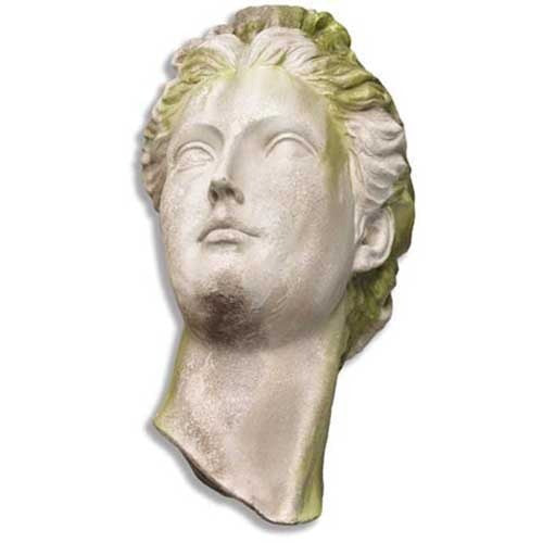 Greek Head Remnant 21 -  Greek & Roman Classical  Sculpture - XoticBrands Home Decor