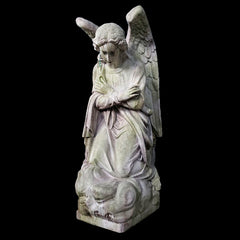  Adoration Kneeling Angel 56 H Animal Angel Sculpture, Home Decor, XoticBrands, XoticBrands Home Decor
