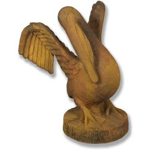 Pelican Flapping 18 Garden Animal Statue - XoticBrands Home Decor