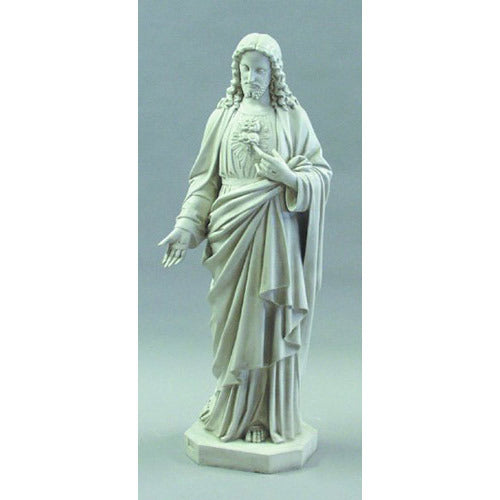  Sacred Heart Of Jesus 49" H Animal Religious  Sculpture, Religious Decor, XoticBrands, XoticBrands Home Decor