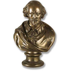 Shakespeare 18 Cold Cast Brz -  Writers & Poets Busts - XoticBrands Home Decor