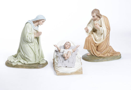  Mary,Joseph & Baby In Manger Animal Religious  Sculpture, Religious Decor, XoticBrands, XoticBrands Home Decor