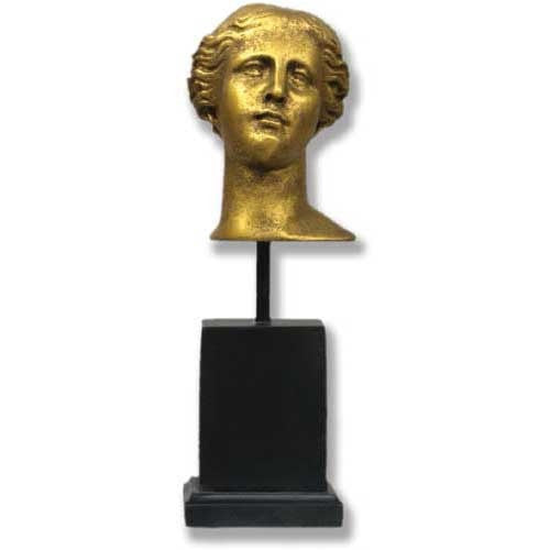 Venus Head On Cube 12 H -  Greek & Roman Busts - XoticBrands Home Decor