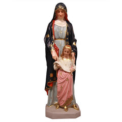 Saint Anne & Child 50 Religious Sculpture - XoticBrands Home Decor