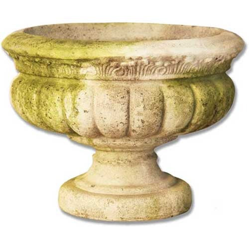 Windy Sand Fluted Urn 12 H  Planters  Sculpture, Home Decor, XoticBrands, XoticBrands Home Decor