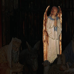  ANGEL FOR LIFESIZE SET 5'4"H Animal Religious  Sculpture, Religious Decor, XoticBrands, XoticBrands Home Decor
