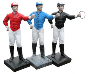  Jockey Proper(Detail Paint)42"H Animal Display  Sculpture, Home Decor, XoticBrands, XoticBrands Home Decor