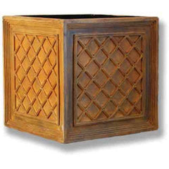16 Lattice Box 15.5 H (R) - Planters   Med. Planters 15-29"H - XoticBrands Home Decor