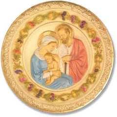 Holy Family Plaque Religious Sculpture - XoticBrands Home Decor