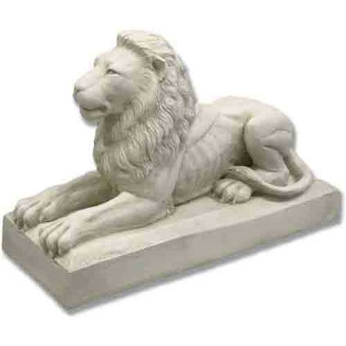 Sentinel Lion 32 W Garden Animal Statue - XoticBrands Home Decor