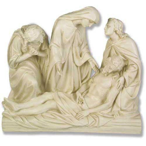 Jesus Is Removed Frm Cross Station # 13 Religious Sculpture - XoticBrands Home Decor
