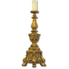 Ornate Candleholder Tall 33 Religious Sculpture - XoticBrands Home Decor